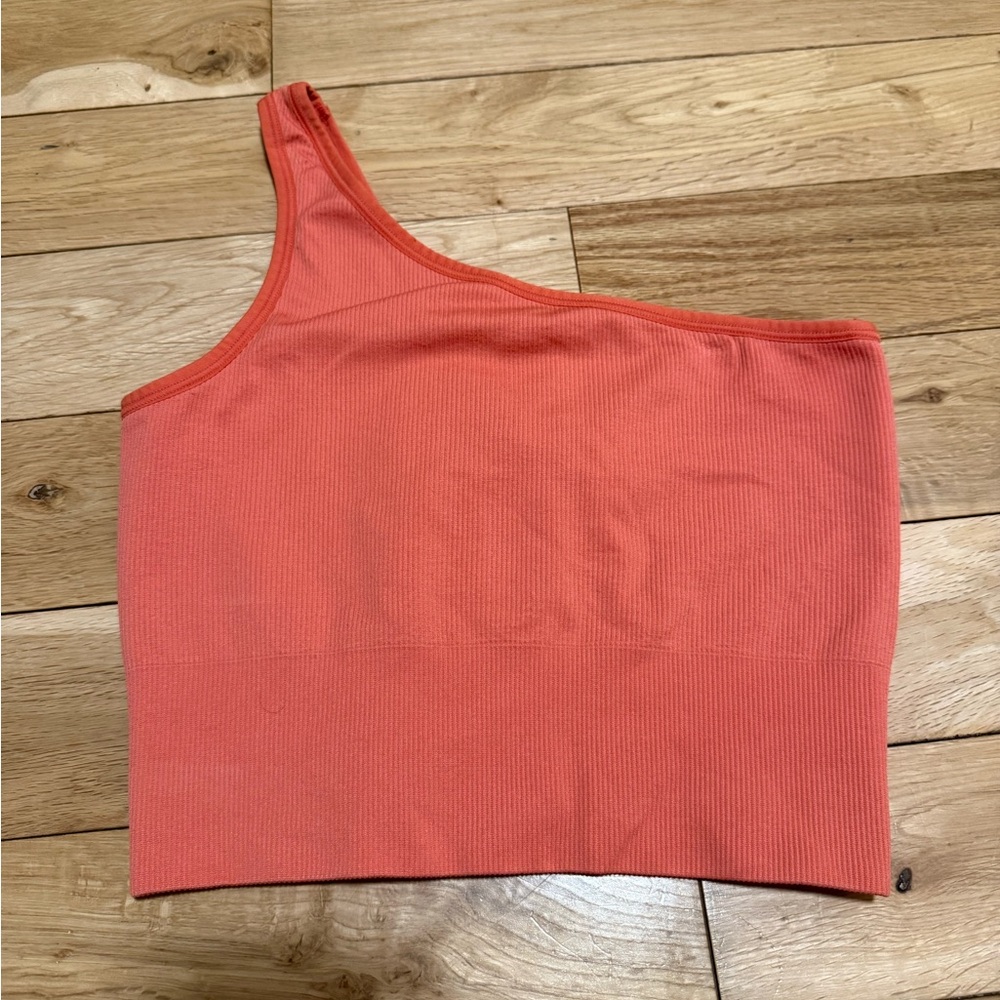 Athleta One Shoulder Ribbed Crop Tank | Size XS